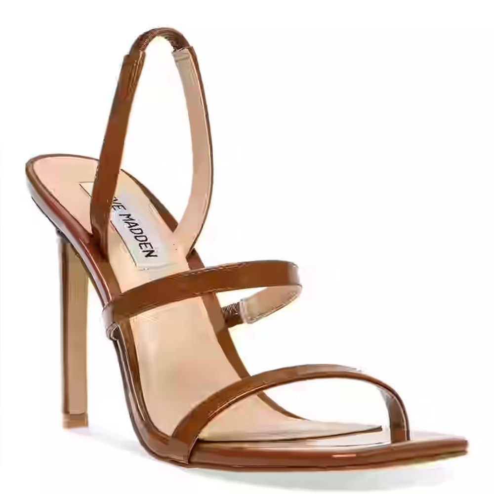 Steve Madden heeled strappy brown sandals